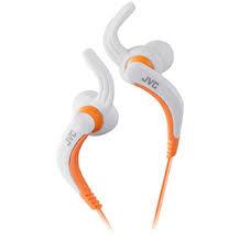 JVC Auricolari in-ear JVC Sport con aggancio waterproof lavabili con cavo bianco